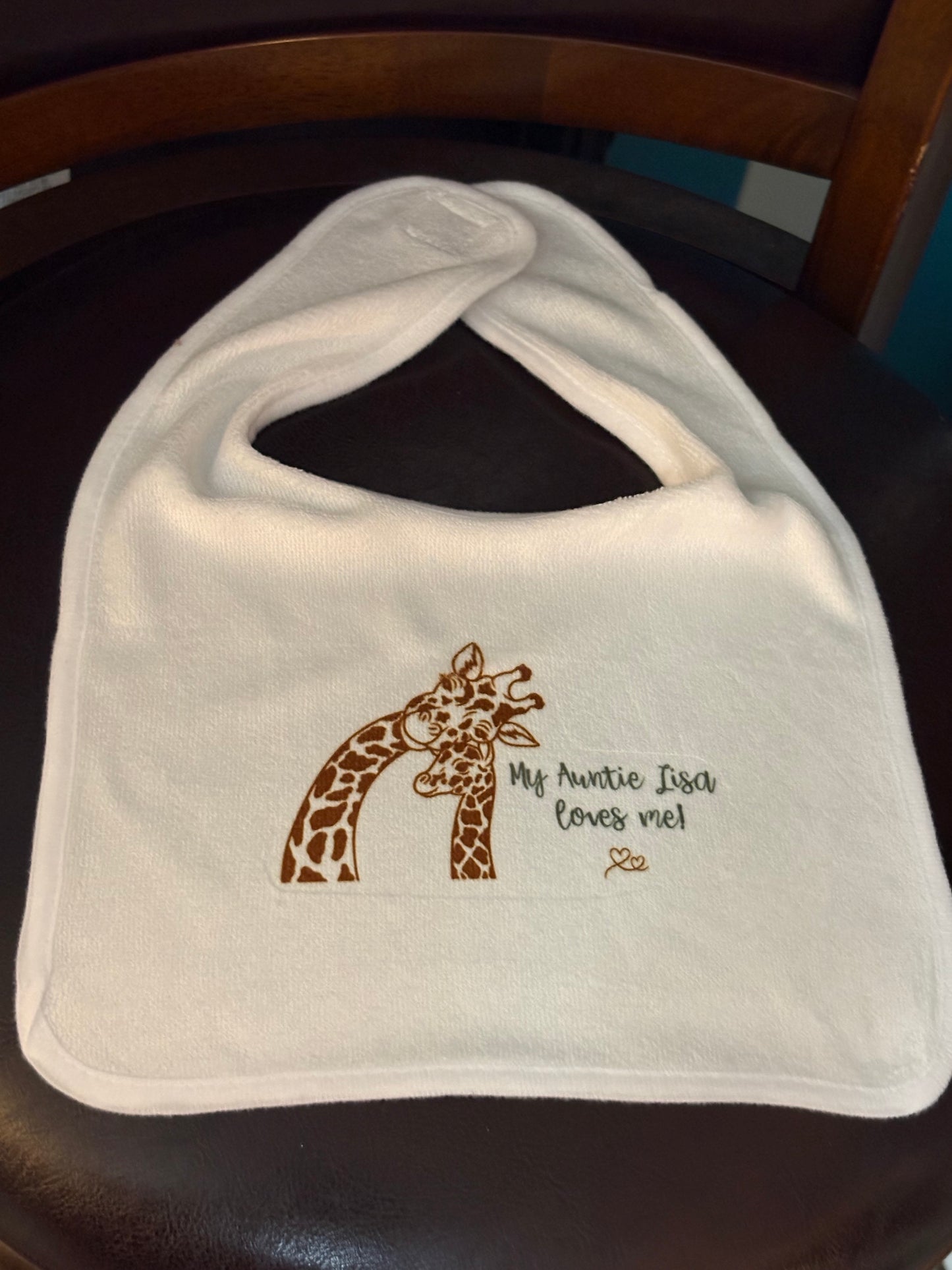 My Auntie loves me - Baby Bib