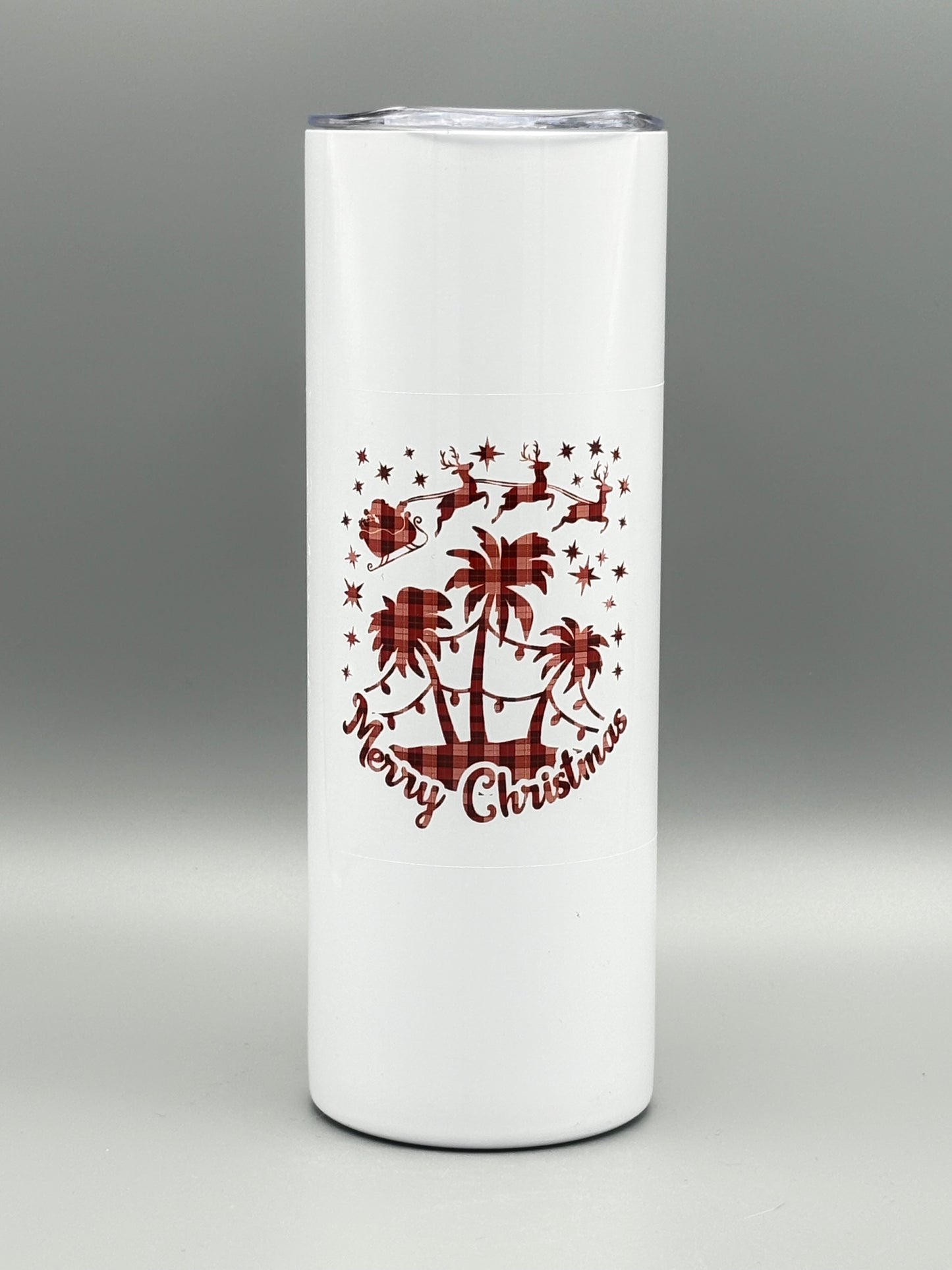 Merry Christmas - Tropical (plaid) - 20 oz