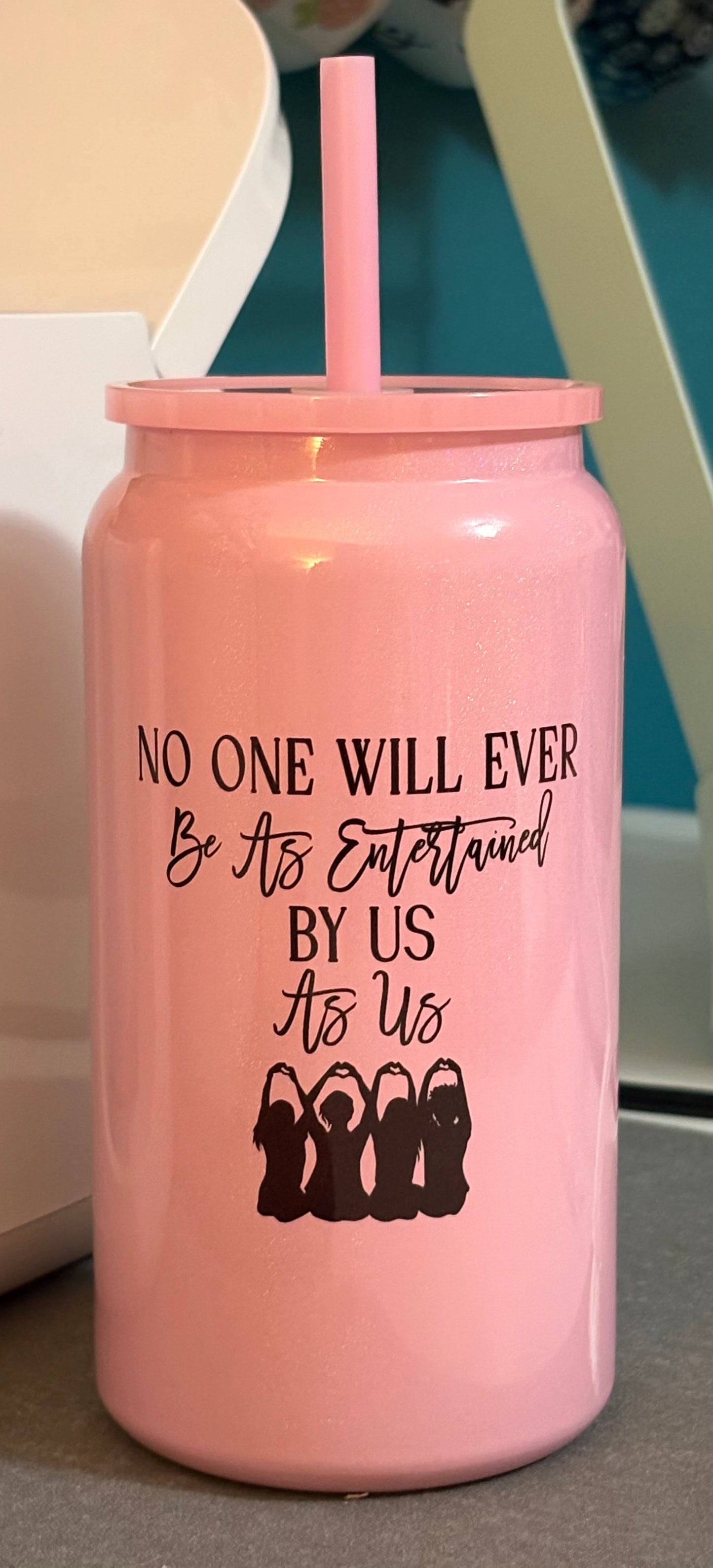 No one will ever be as entertained by us as us - Glitter Tumbler - 16 oz