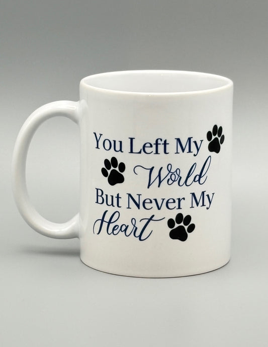 You left my world but never my heart - Blue - 11 oz