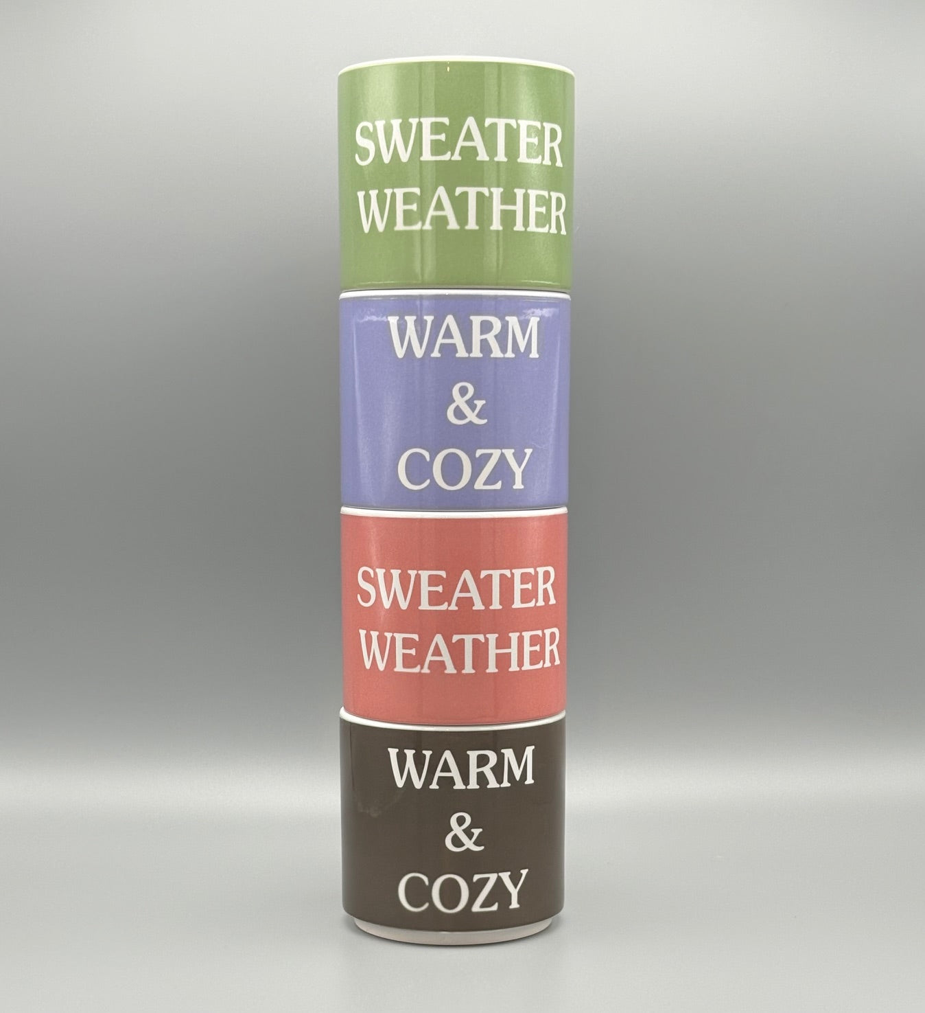 Sweater weather/Warm & Cozy - Stackables - 10 oz