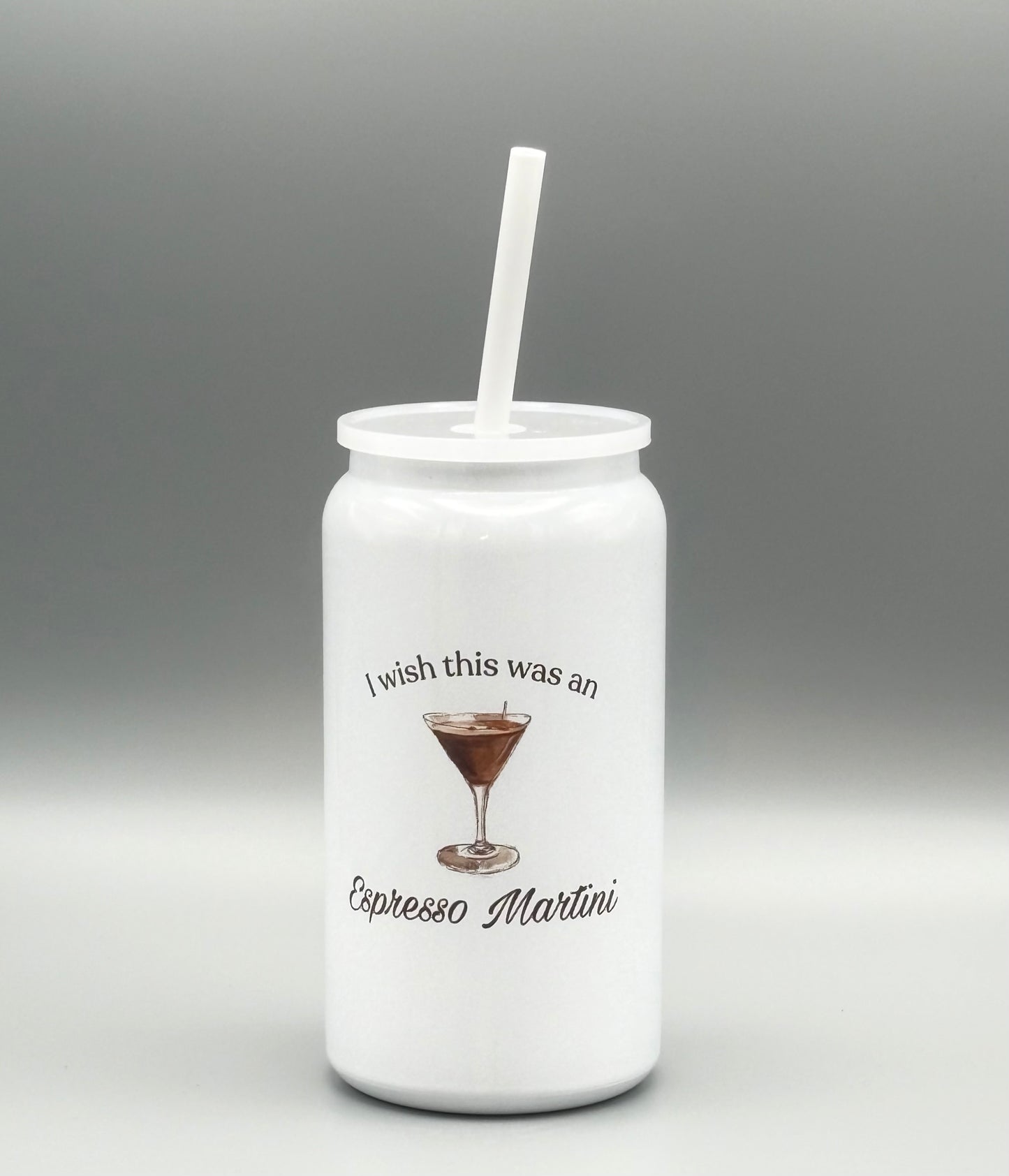 I wish this was an espresso martini - Glitter Tumbler - 16 oz