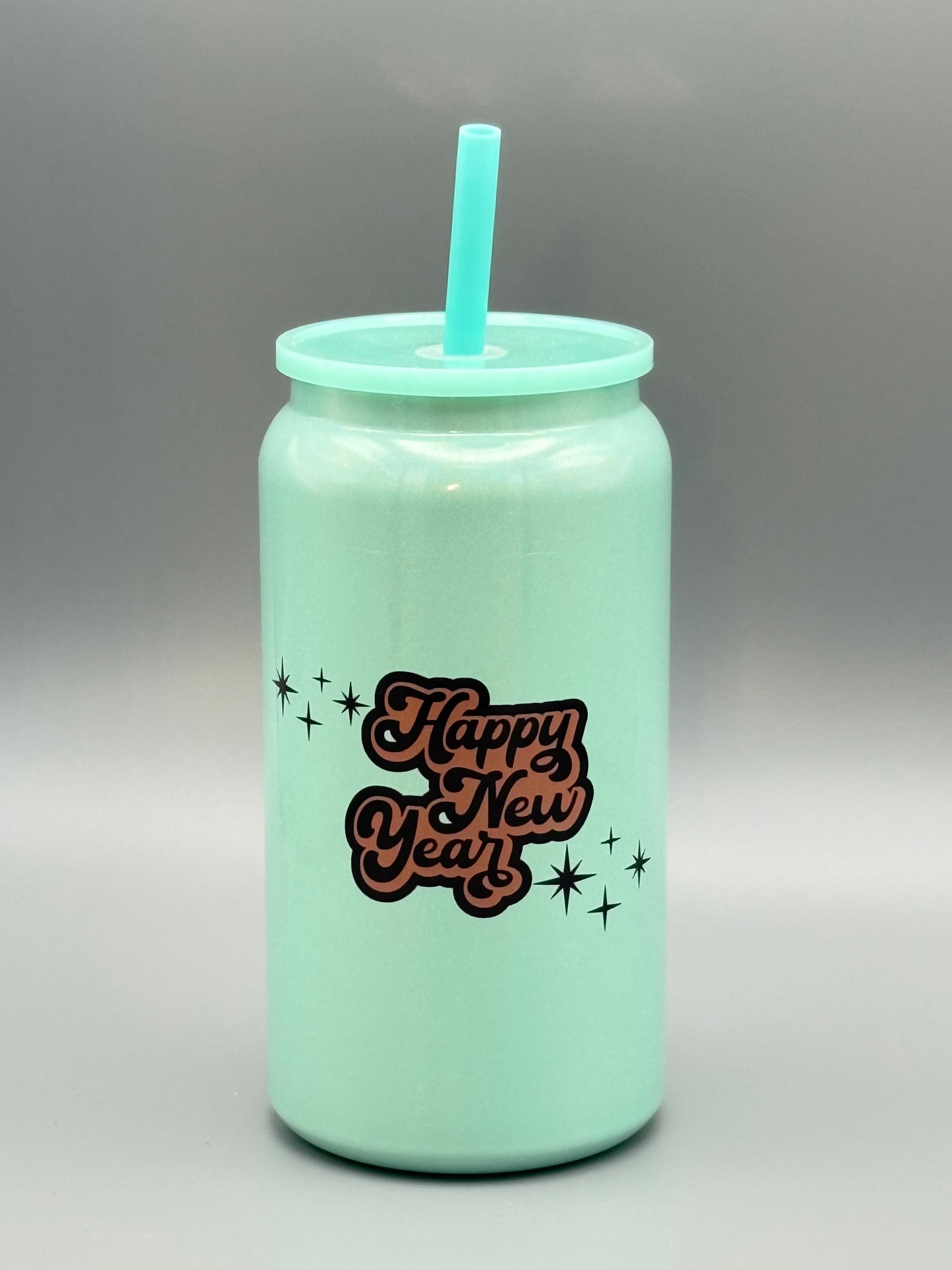 Happy New Year - Glitter Tumbler - 16 oz