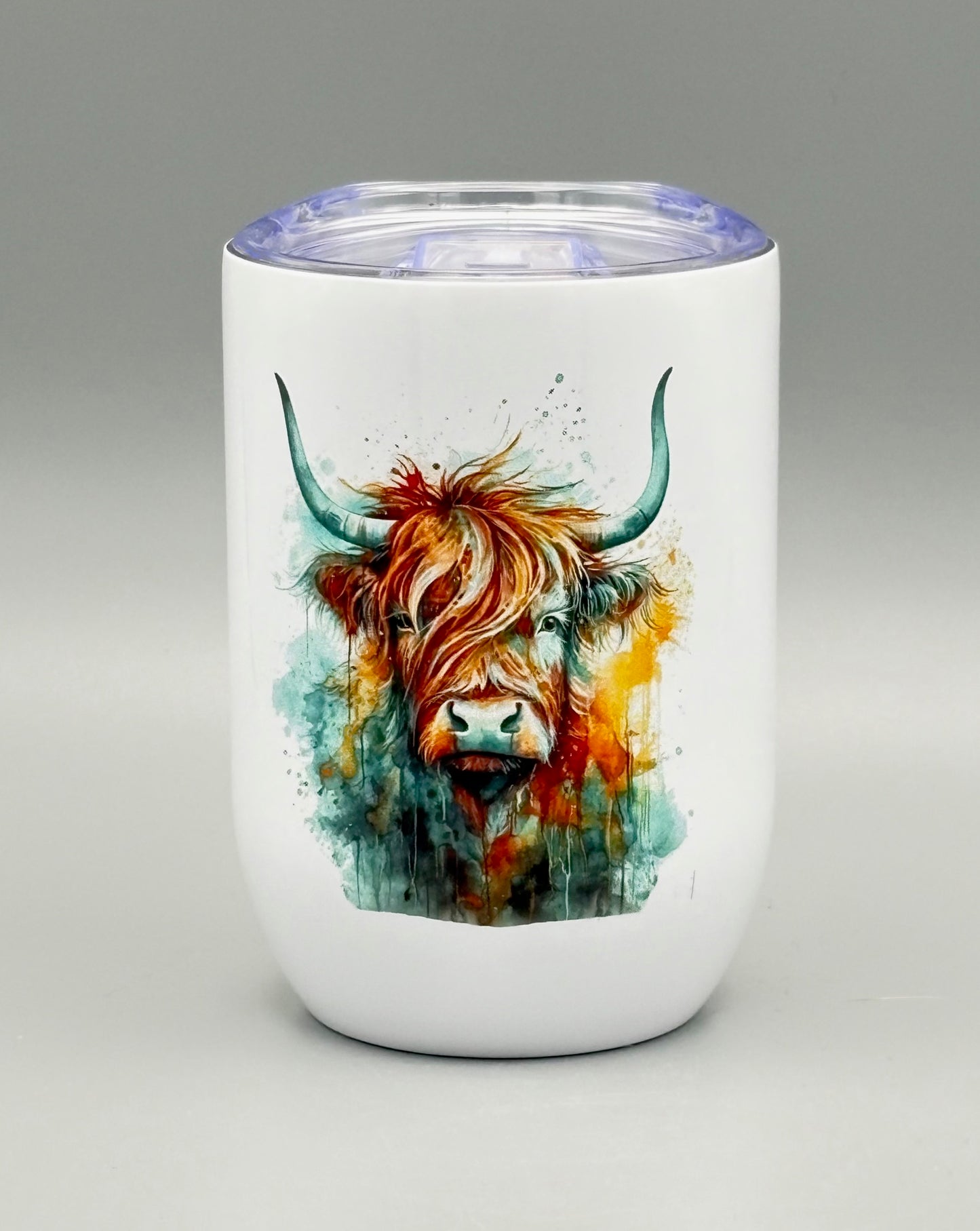 Highland Cow - Teal
