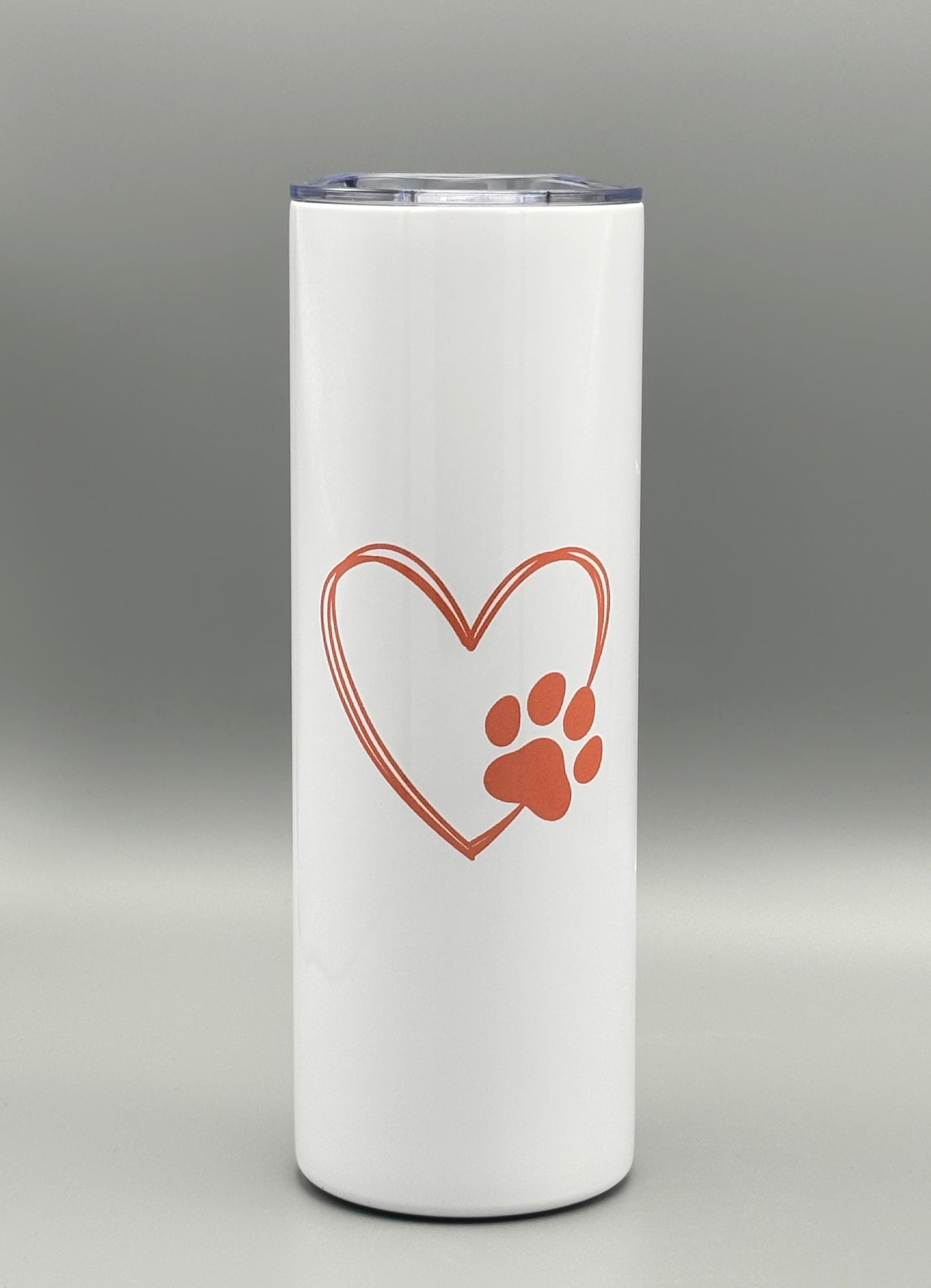Heart Forever with Paw - 20 oz