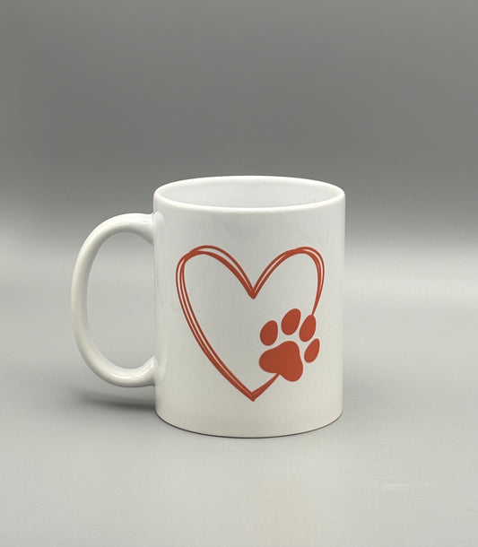 Heart Forever with Paw - 11 oz