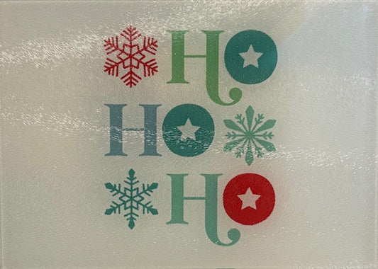 Glass Cutting Board - Ho Ho Ho