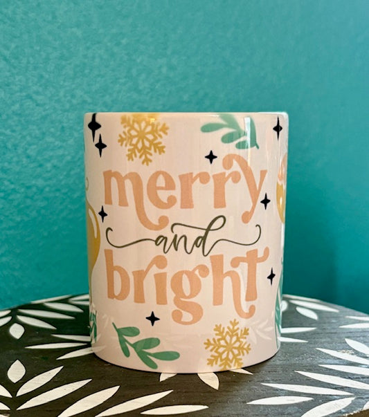 Mug - 11 oz - Merry and  Bright