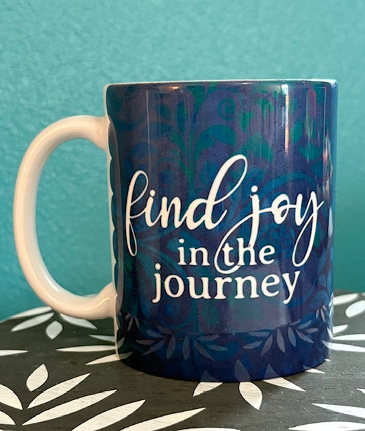 Mug - 11 oz - Find Joy In The Journey (blue)