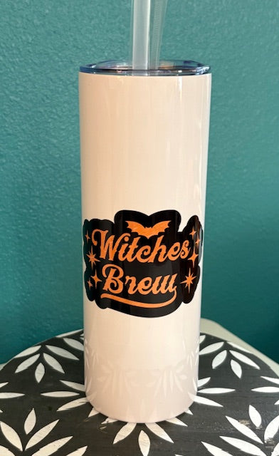 Skinny Tumbler - 20 oz - Witches Brew (black)