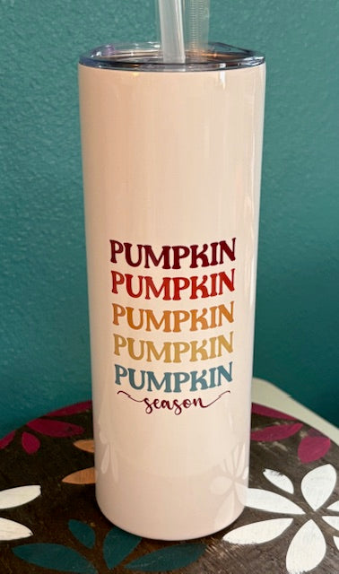Skinny Tumbler - 20 oz - Pumpkin Season
