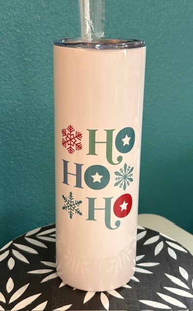 Skinny Tumbler - 20 oz - Ho Ho Ho