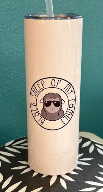 Skinny Tumbler - 20 oz - Black Sheep of My Family